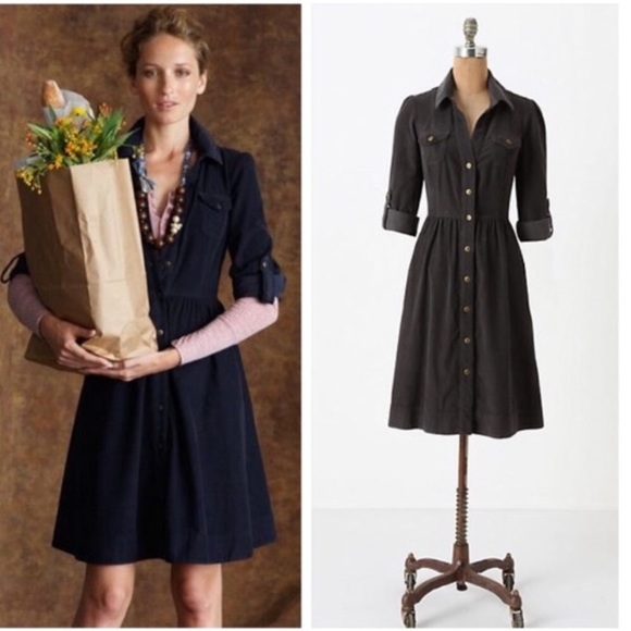 Anthropologie Dresses & Skirts - Anthropologie Fei Refined Cord Shirtdress